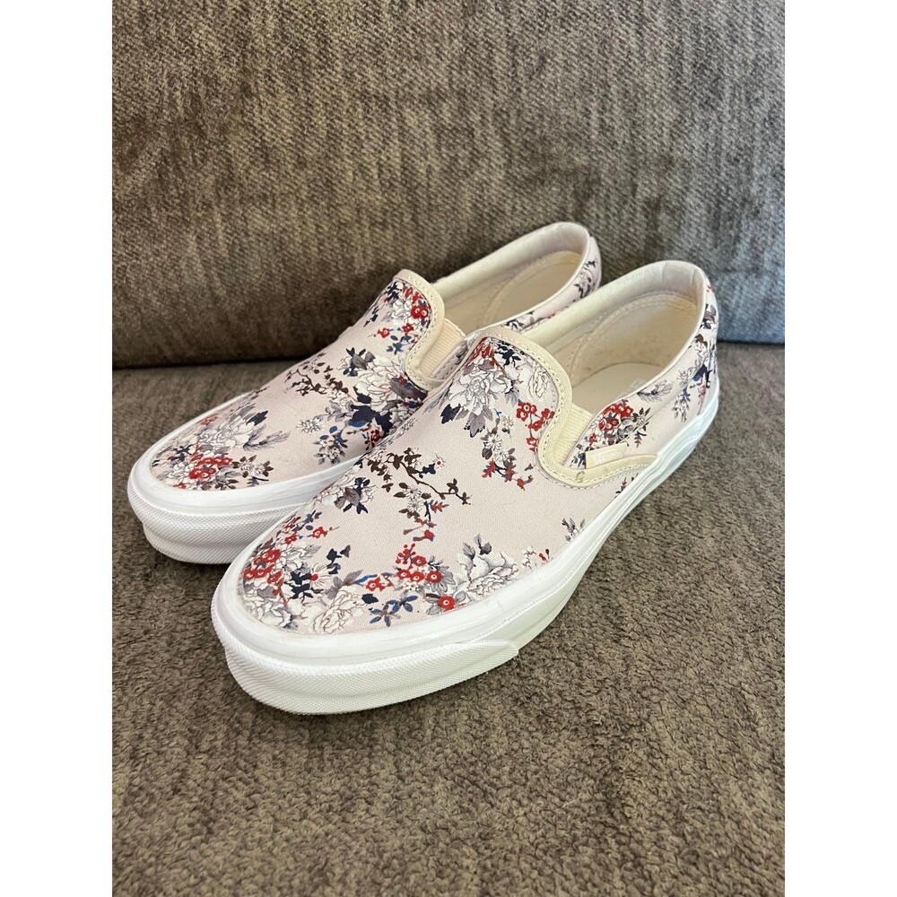 Kith x Vans Vault OG Classic Slip-On LX Floral Turtledove Men 7.5 Women 9